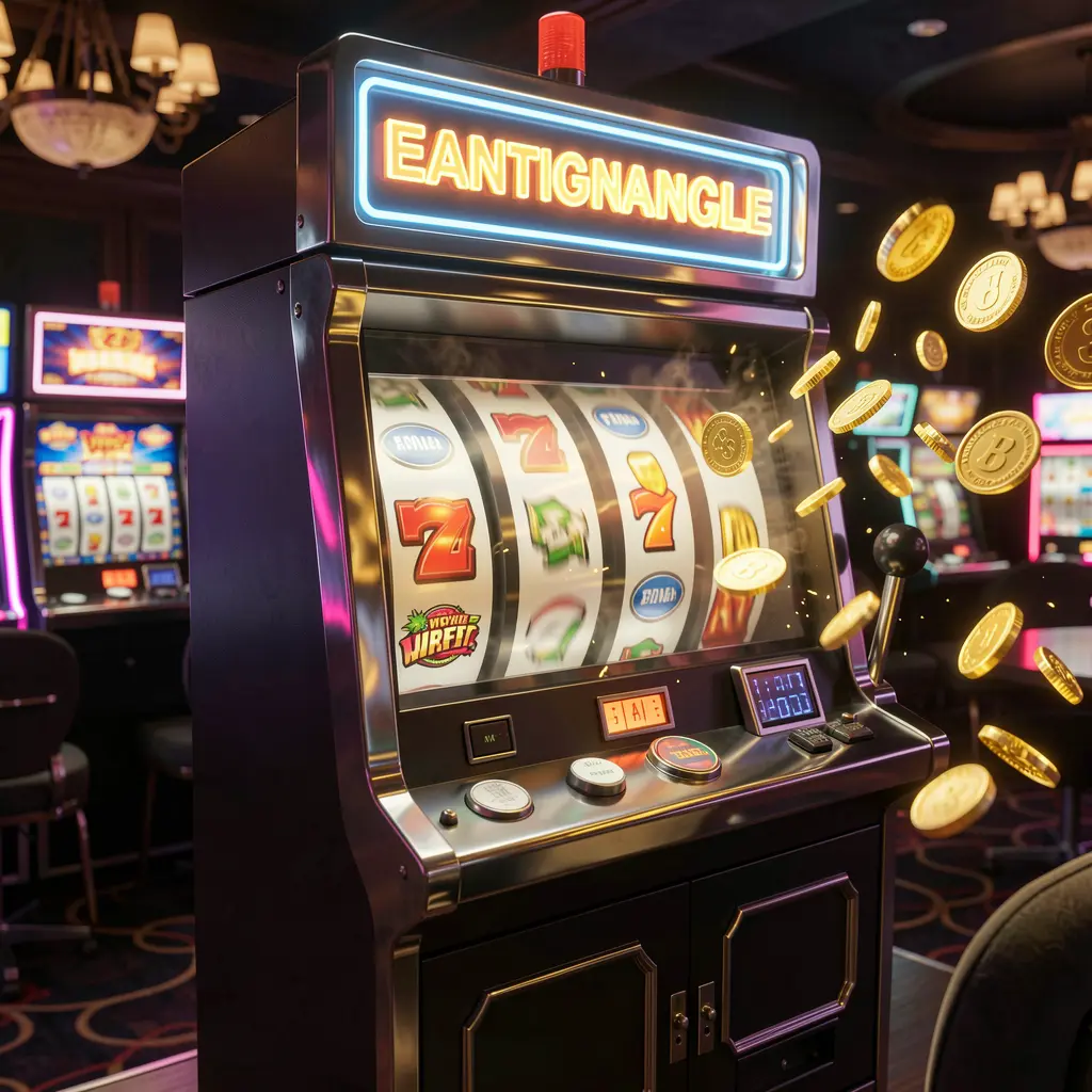 Luxury golden slot machine with triple sevens and flying coins representing premium slot gaming at F222 casino for players in Bangladesh